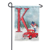 Happy Holidays America Monogram Garden Flag