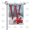 Happy Holidays America Monogram Garden Flag