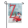 Happy Holidays America Monogram Garden Flag