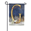 Santa Is Coming Monogram Garden Flag