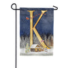 Santa Is Coming Monogram Garden Flag