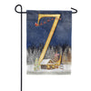 Santa Is Coming Monogram Garden Flag