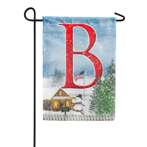 Christmas Trees For Sale Monogram Garden Flag