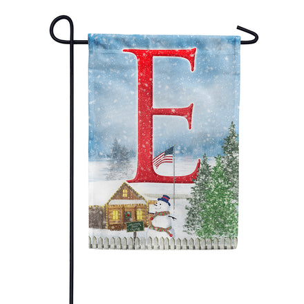 Christmas Trees For Sale Monogram Garden Flag