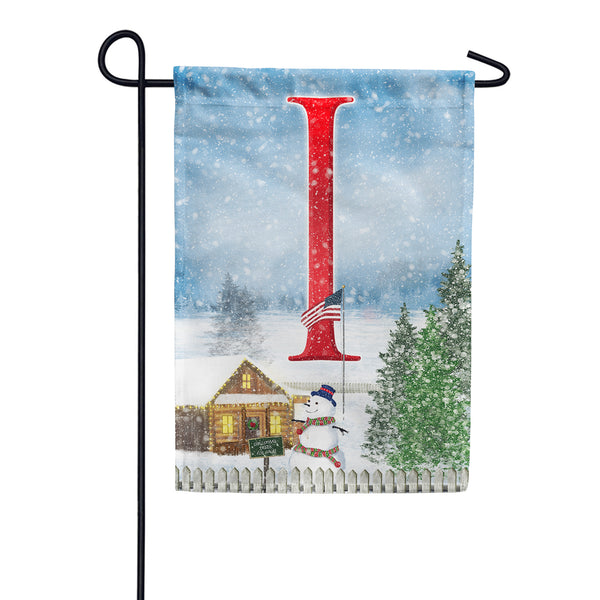 Christmas Trees For Sale Monogram Garden Flag