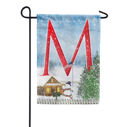 Christmas Trees For Sale Monogram Garden Flag