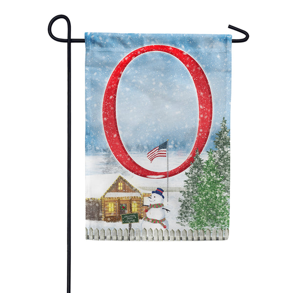 Christmas Trees For Sale Monogram Garden Flag