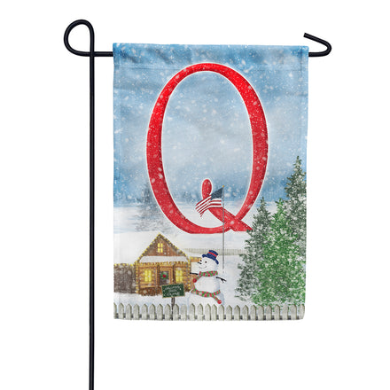 Christmas Trees For Sale Monogram Garden Flag