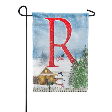 Christmas Trees For Sale Monogram Garden Flag