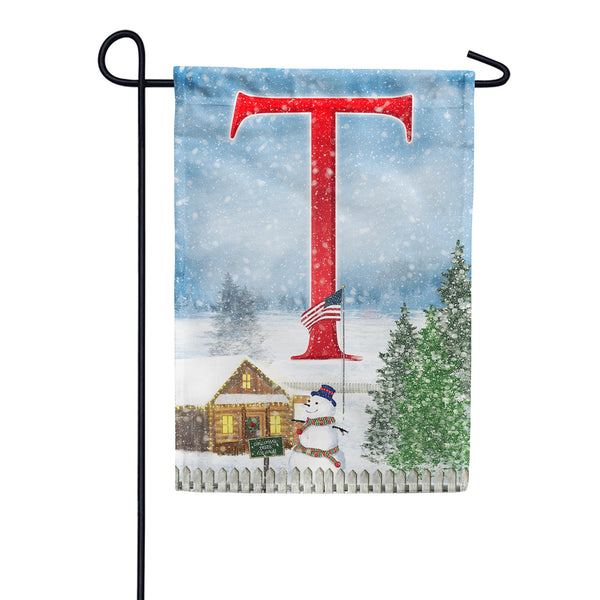 Christmas Trees For Sale Monogram Garden Flag