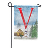 Christmas Trees For Sale Monogram Garden Flag