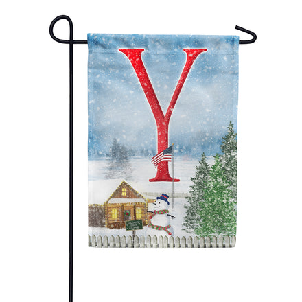 Christmas Trees For Sale Monogram Garden Flag