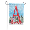 Stay Warm America Monogram Garden Flag