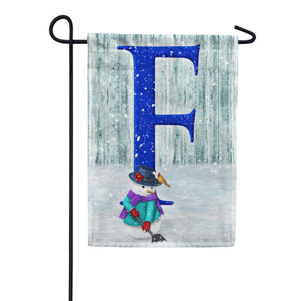 Just Keep Shovelin' Monogram Garden Flag