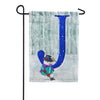 Just Keep Shovelin' Monogram Garden Flag