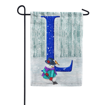 Just Keep Shovelin' Monogram Garden Flag