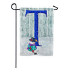 Just Keep Shovelin' Monogram Garden Flag