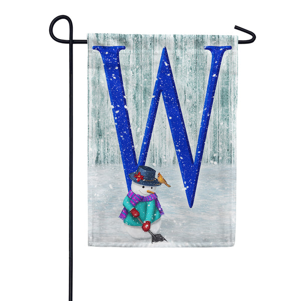 Just Keep Shovelin' Monogram Garden Flag