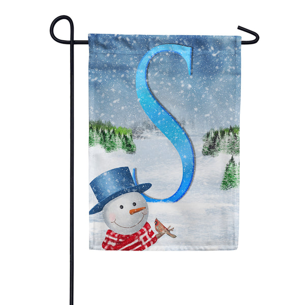 There's Snow Sun Today! Monogram Garden Flag