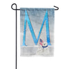 Polar Bear Snow Family Monogram Garden Flag