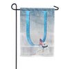 Polar Bear Snow Family Monogram Garden Flag