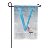 Polar Bear Snow Family Monogram Garden Flag