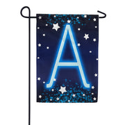 New Year Starlight Monogram Garden Flag