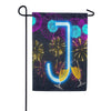 New Year Cheers Monogram Garden Flag