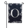 Silver Snowflakes Monogram Garden Flag