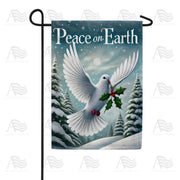 Peace Dove Christmas Garden Flag