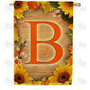 autumn-sunflowers-monogram-house-flag