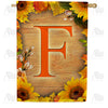 autumn-sunflowers-monogram-house-flag