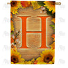 autumn-sunflowers-monogram-house-flag