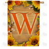 autumn-sunflowers-monogram-house-flag