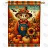 Happy Fall Scarecrow House Flag