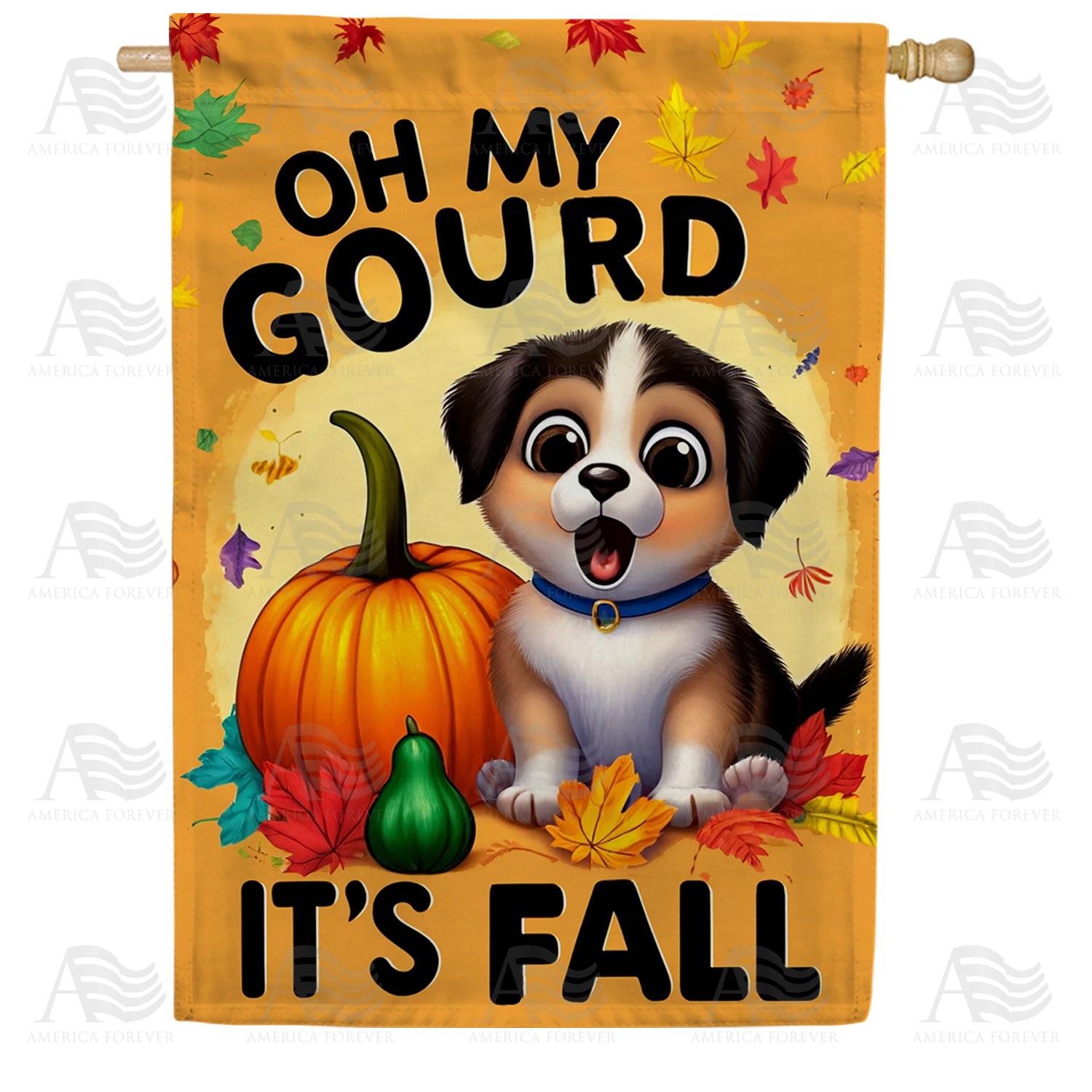 Oh My Gourd House Flag