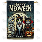 Happy Meoween House Flag