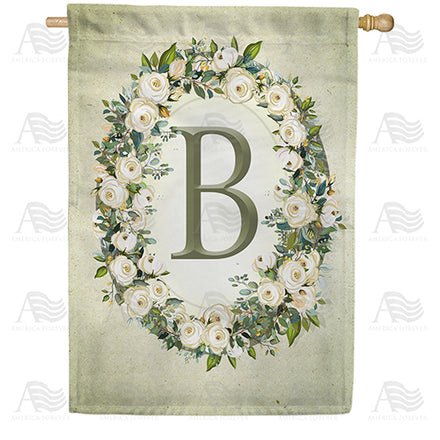 sage-floral-monogram-house-flag