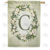 sage-floral-monogram-house-flag