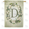 sage-floral-monogram-house-flag