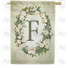 sage-floral-monogram-house-flag