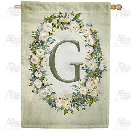 sage-floral-monogram-house-flag