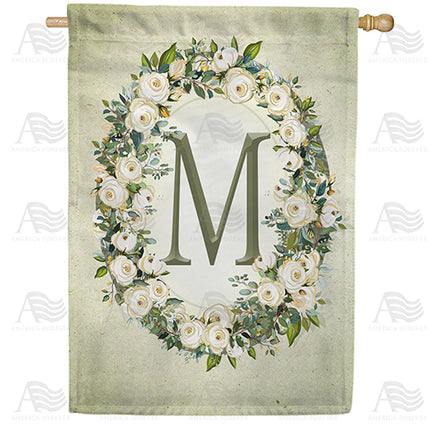 sage-floral-monogram-house-flag