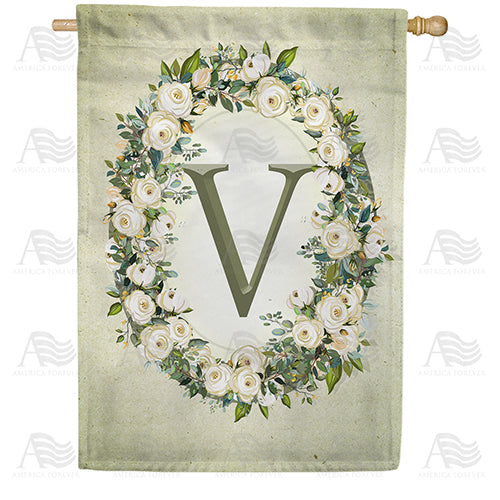 sage-floral-monogram-house-flag