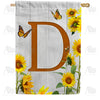 country-sunflowers-monogram-house-flag