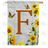 country-sunflowers-monogram-house-flag