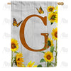 country-sunflowers-monogram-house-flag