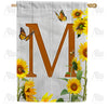 country-sunflowers-monogram-house-flag