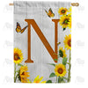 country-sunflowers-monogram-house-flag