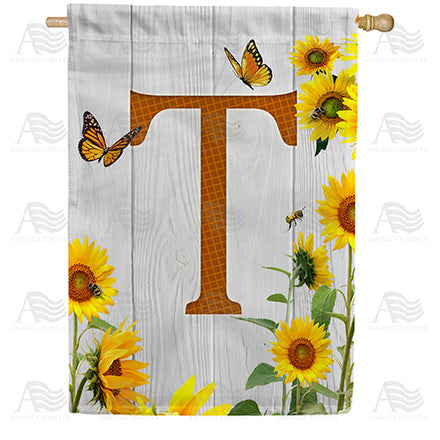 country-sunflowers-monogram-house-flag